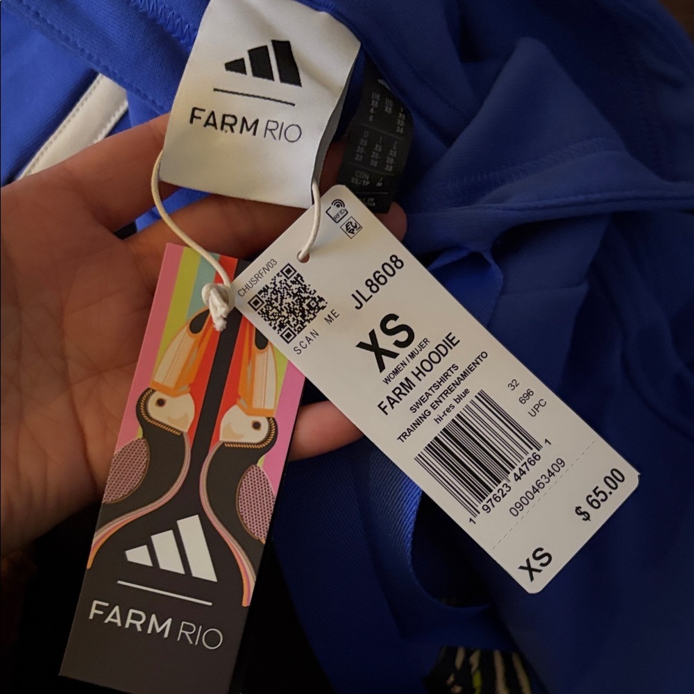 NWT FARM RIO x ADIDAS “Move Like a Butterfly” Moletom – XS - Picture 4 of 5